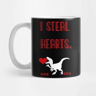 I i Steal Hearts Trex Dino Cute Baby Boy Valentines Day Gift 2021 Mug